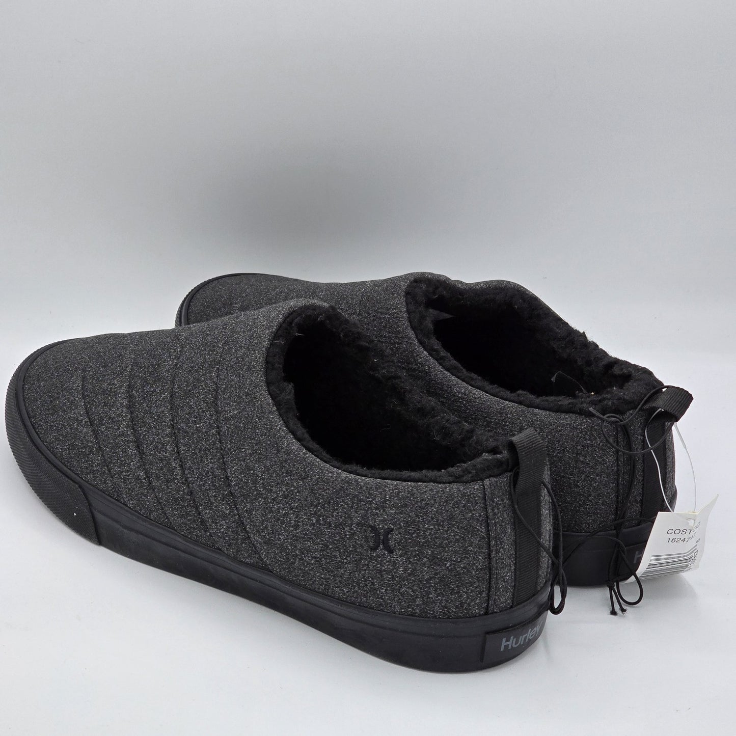 Hurley Men's ARLO PUFF Clog Charcoal Gray Slip on Casual Shoes Size 10