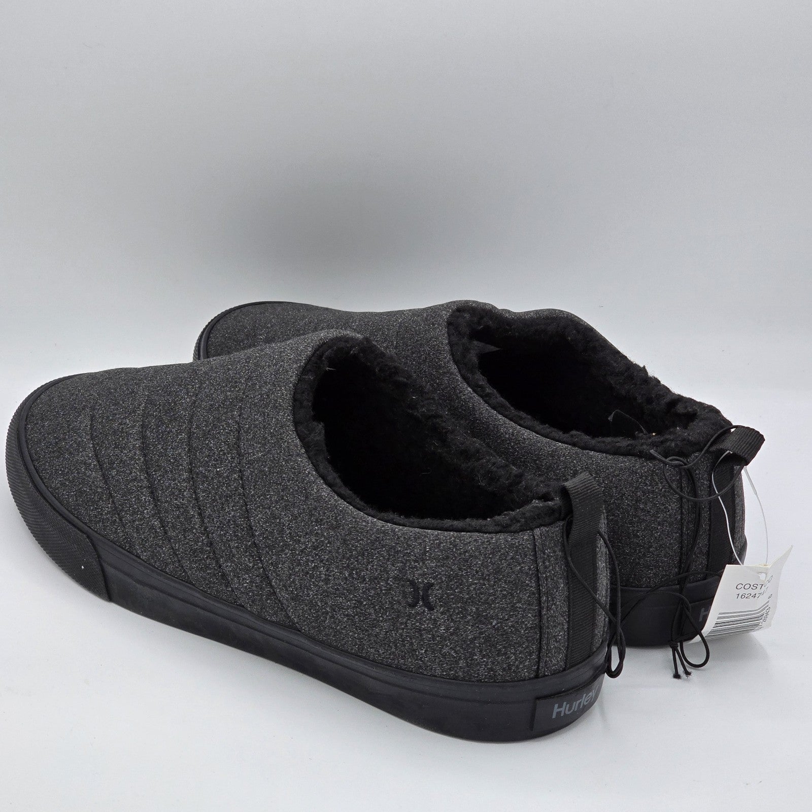 Hurley Men's ARLO PUFF Clog Charcoal Gray Slip on Casual Shoes Size 10