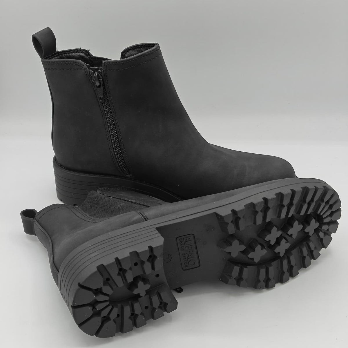 Buffalo David Bitton Anna Boots Women's Black Pull On Memory Foam Comfort
