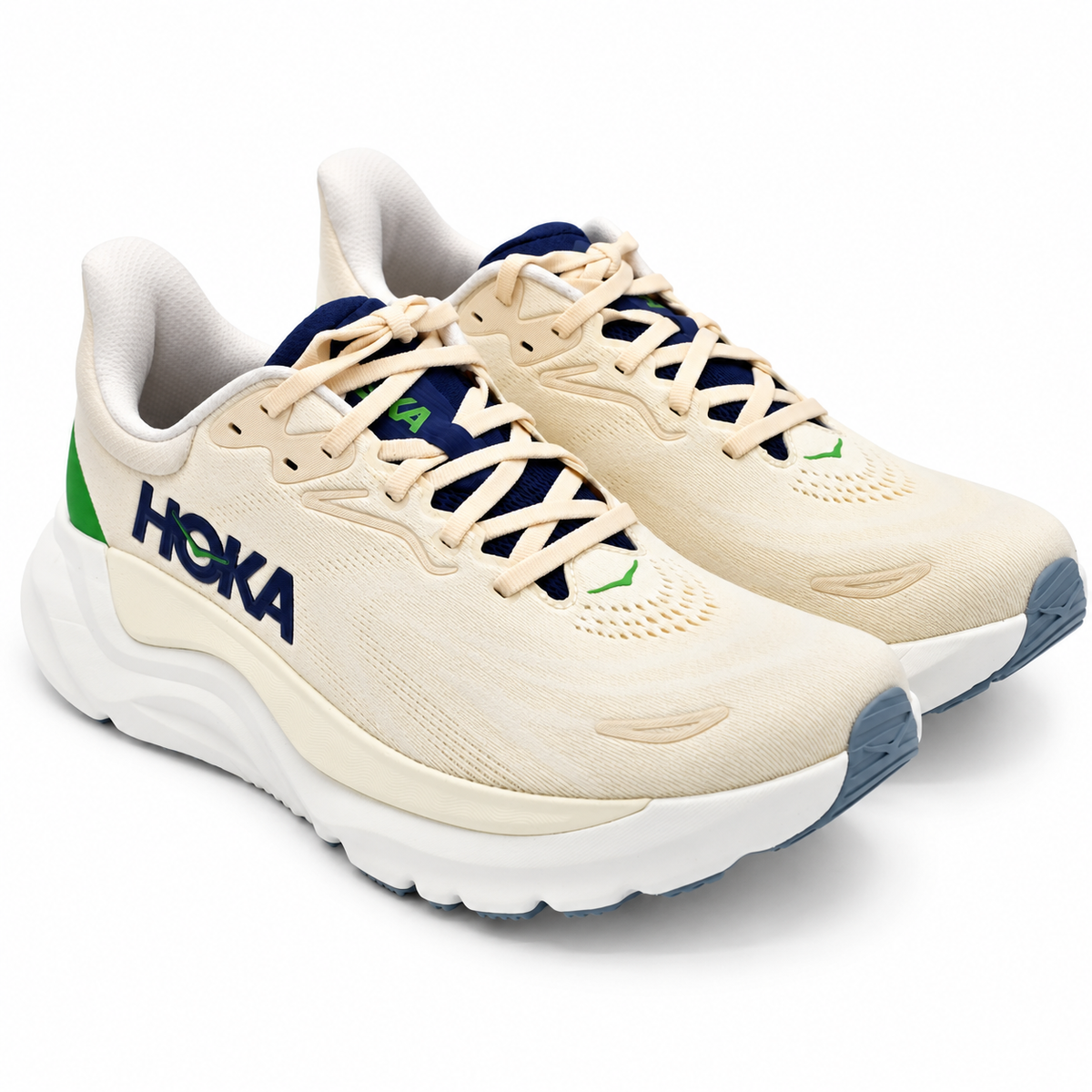HOKA Arahi 8 Men's 10 D Alabaster Birch H-Frame Stability Road Running Shoes