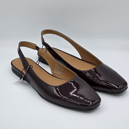 Kensie Women's Felice Slingback Flats Red Pointed Toe Casual Dress Shoes