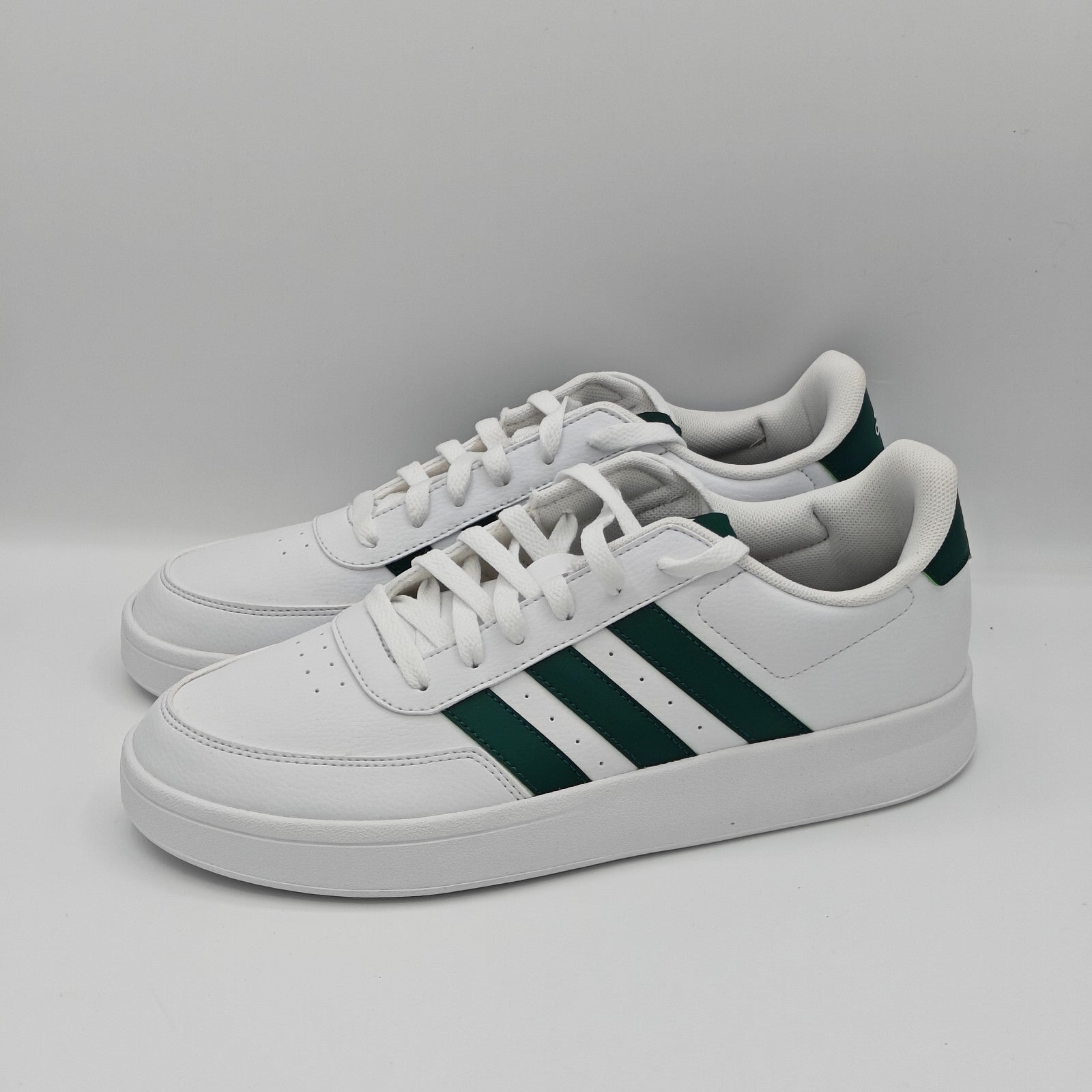 Men's Adidas Breaknet Court Shoes Sneake White/Green FX8708