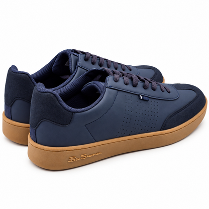 Ben Sherman Watts Mens Navy Blue Low Top Memory Foam Lace Up Sneakers Pick Size