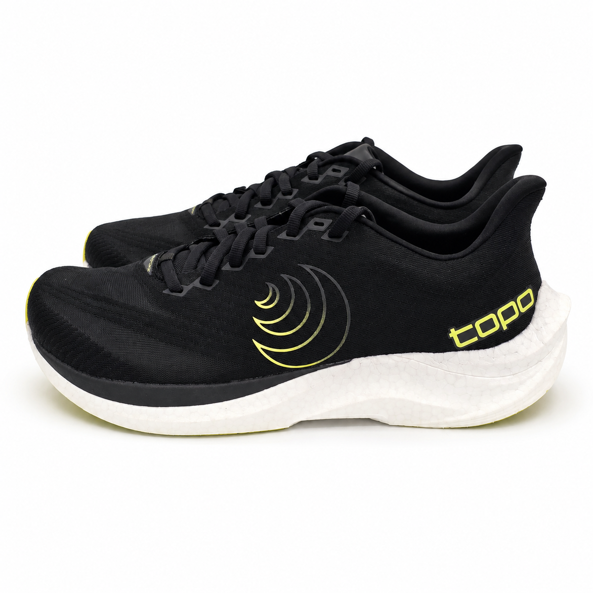 Topo Athletic Cyclone 3 Men's Size 9 Black/Lime Lightweight Road Running Shoes
