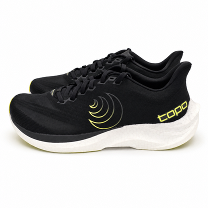 Topo Athletic Cyclone 3 Men's Size 9 Black/Lime Lightweight Road Running Shoes