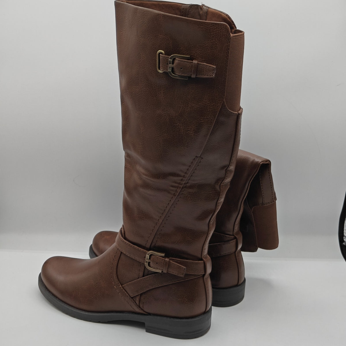 Baretraps Cassidy Faux Leather Women's Riding Boot Brown PICK SIZE