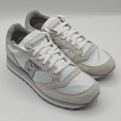 Saucony Jazz Triple S60530-16 White Silver Retro Sneakers Women's Size 9.5