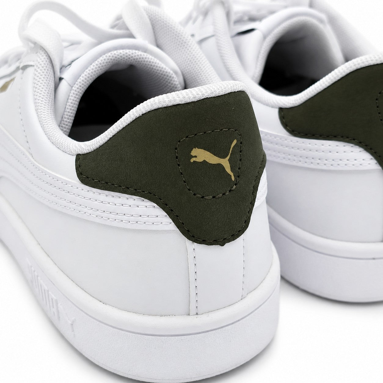 PUMA Ace Court Shoe Men's 9.5 White Green Low Gravity Casual Athletic Sneakers