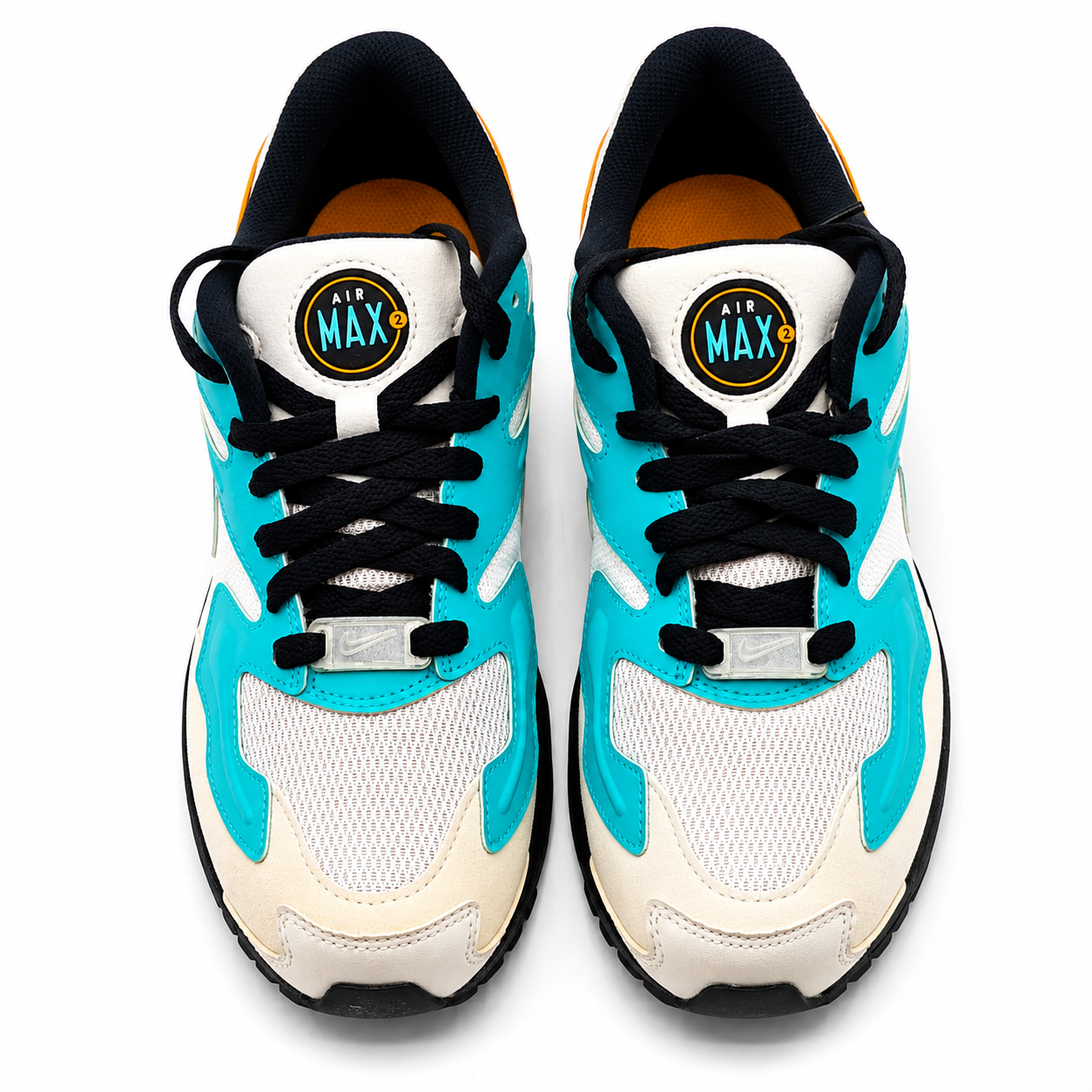 Nike Air Max2 Light Jaguars CJ7980-100 Running Shoes White Amber Rise Women's