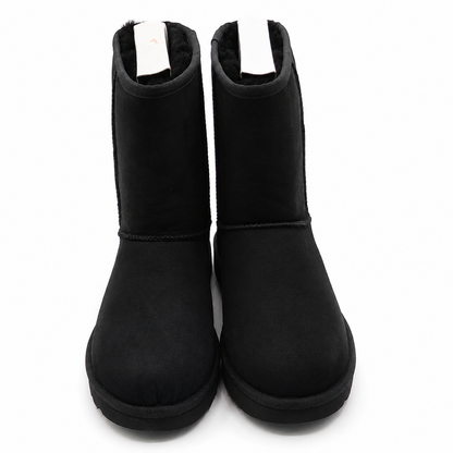 UGG Classic Short II Women's 7 EU 38 Black Sheepskin Winter Boots 1016223-BLK