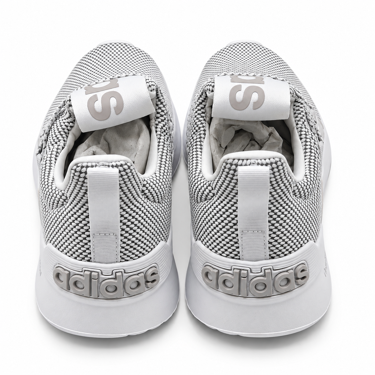 adidas Lite Racer Adapt 5.0 Men's US 8 White Grey Cloudfoam Slip-On Shoes HP6466