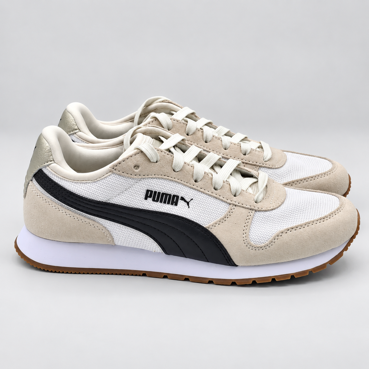 PUMA Women's Jogger Cream Black Retro Casual Walking Sneakers Pick Size 407212