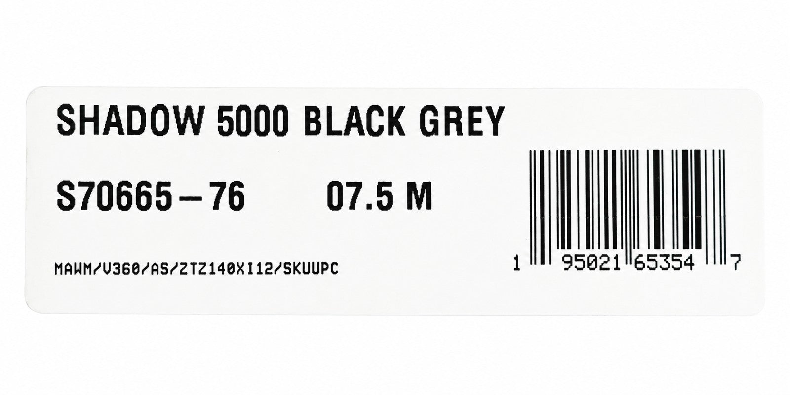 Saucony Shadow 5000 Black Grey Sneakers Men's 7.5 Women's 9 S70665-76 Retro
