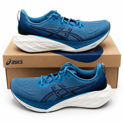 ASICS Novablast 4 Running Shoes Men's Blue Teal Evening Teal 1011B693-401 12