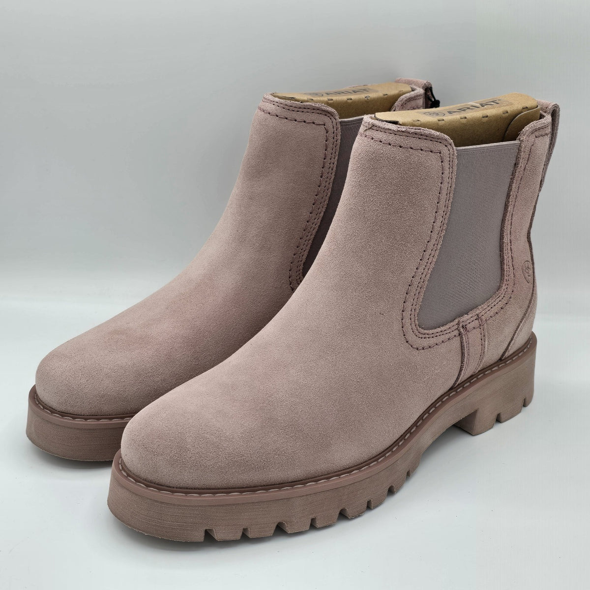 Ariat(R) Wexford Lug Chelsea Boots Dusty Rose Waterproof Women's Pick Size New