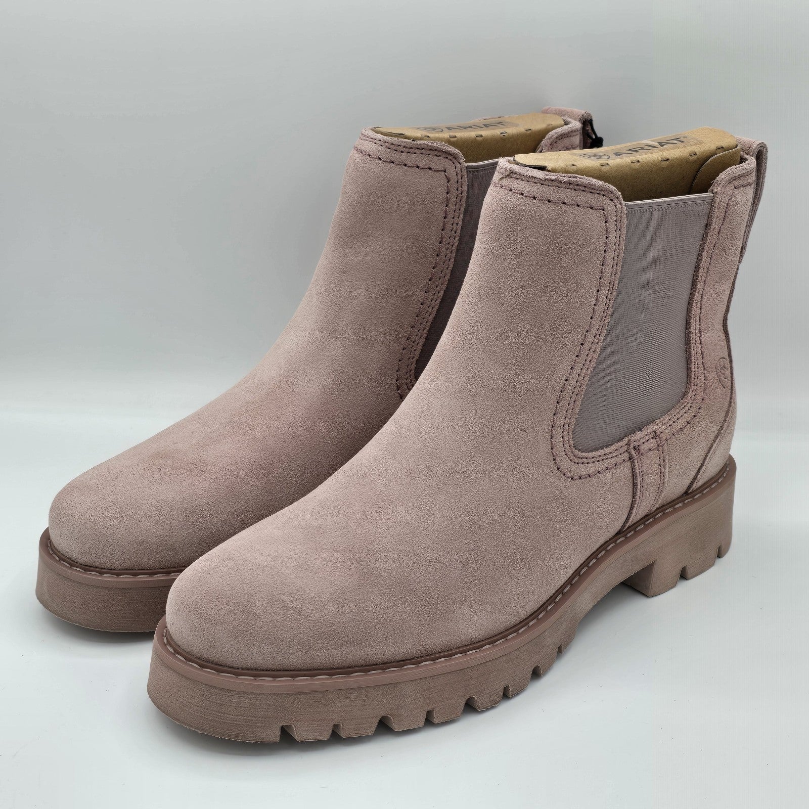 Ariat(R) Wexford Lug Chelsea Boots Dusty Rose Waterproof Women's Pick Size New