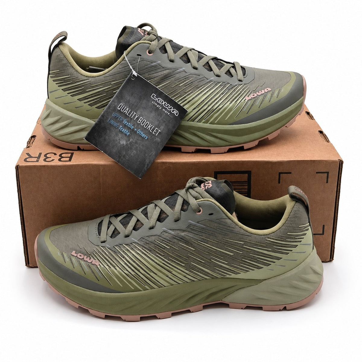 LOWA Amplux Ws Women's Trail Running Shoes Avocado Rose US 8.5 EU 41 320695