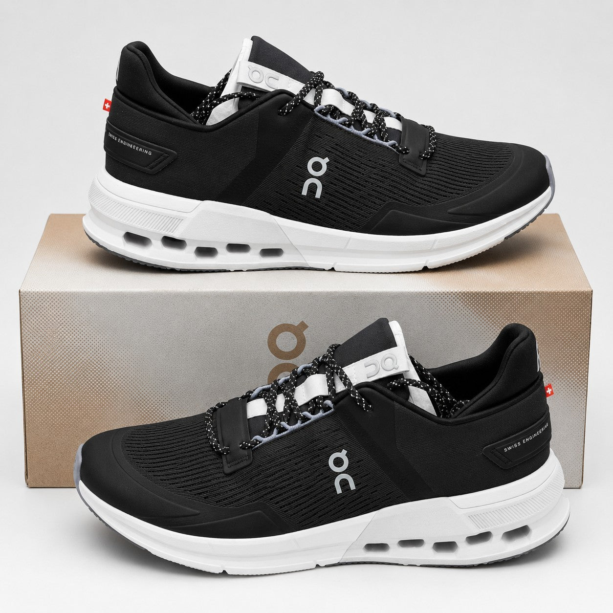 On Cloudnova Flux Running Shoes Black 3WD10382250 Women's Size 9 Sneaker