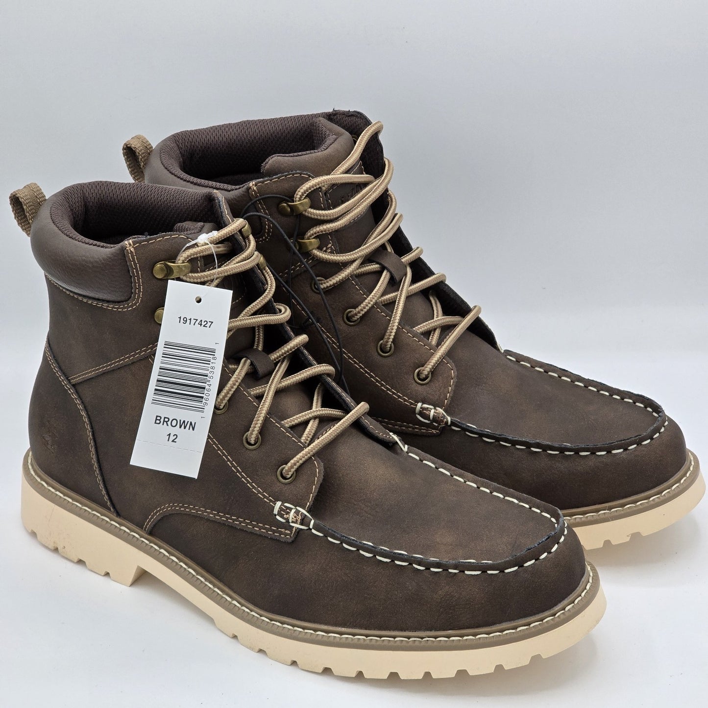 IZOD Miles Men's Chukka Boots Brown Casual Lace Up Work Ankle Style Size 12