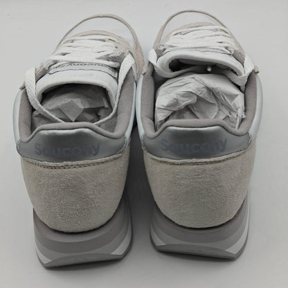 Saucony Jazz Triple S60530-16 White Silver Retro Sneakers Women's Size 9.5