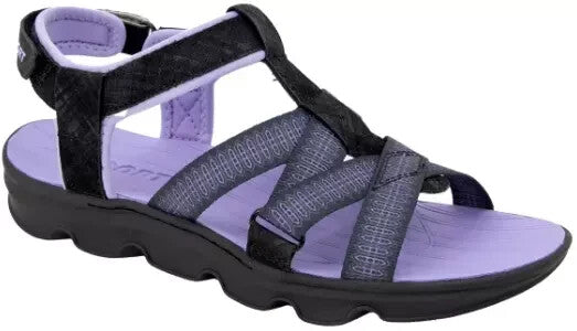 Jsport KAIA Women's Sports Sandal - Adjustable Straps (Black/Purple) Pick Size