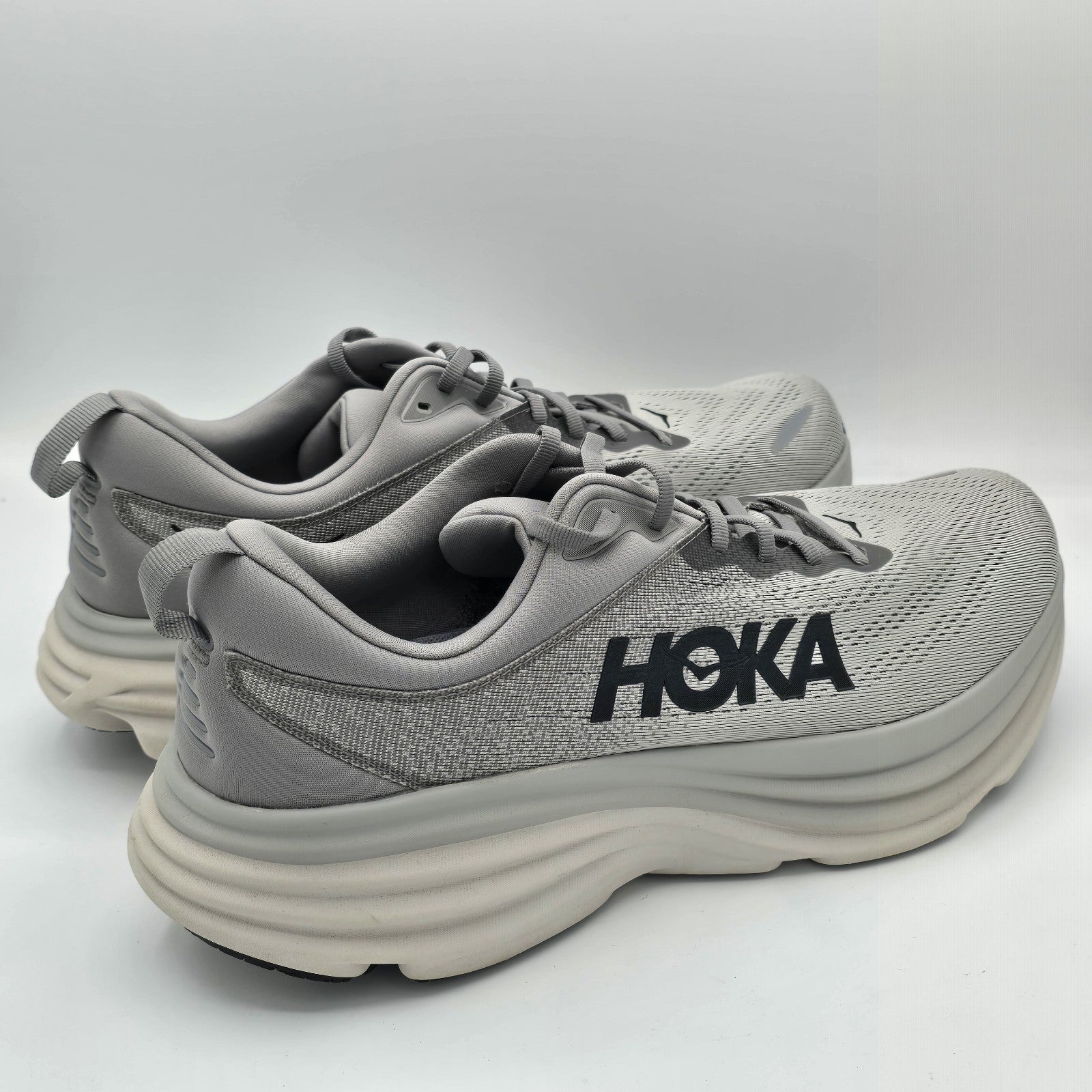 HOKA Bondi 8 Sharkskin Harbor Mist 1123202-SHMS Men's Running Shoes 12.5D