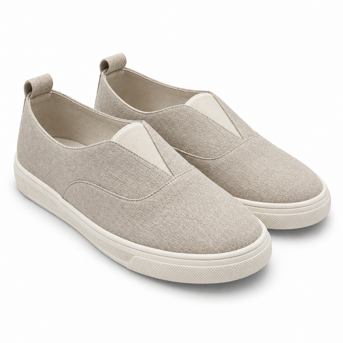 Kensie Salia Slip-On Shoes Women's Casual Comfort Knit Beige Pick Size