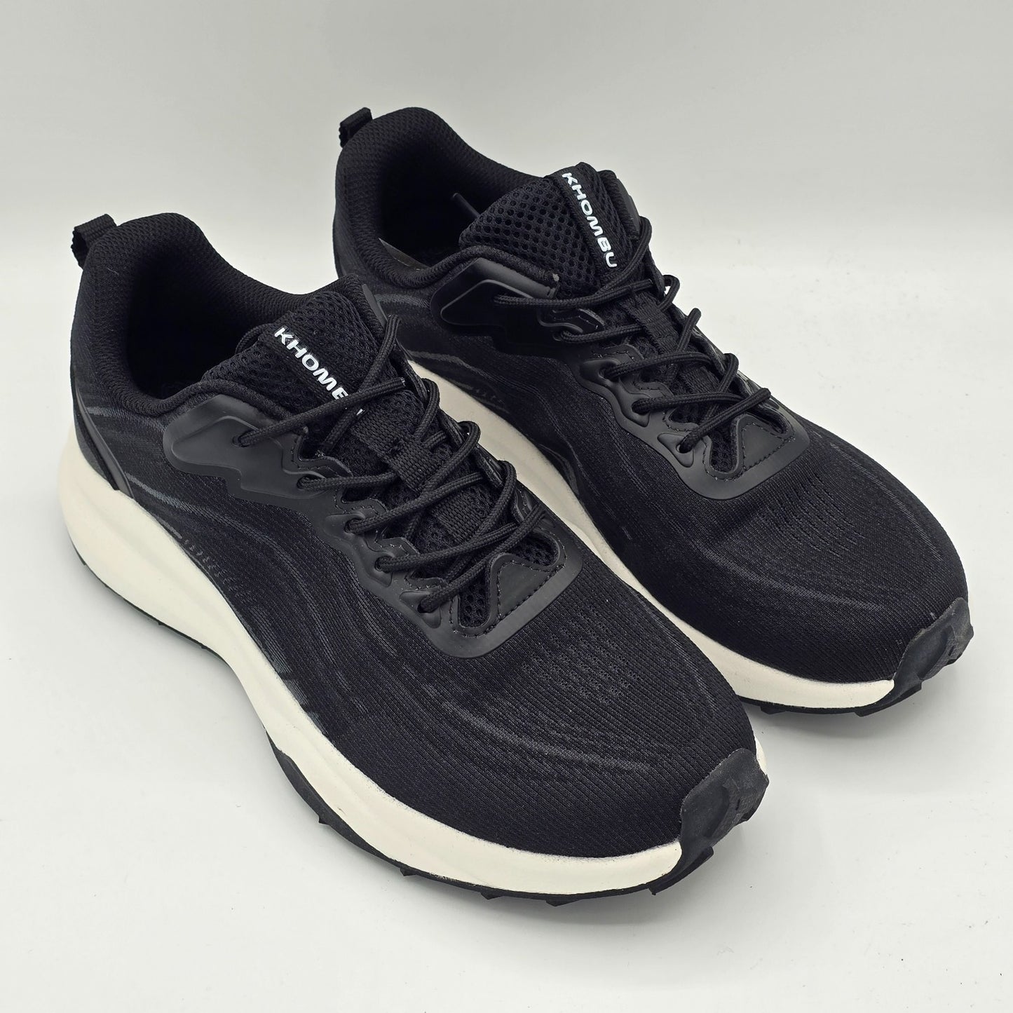Khombu Patan Sneakers Women's Black Lightweight Athletic Memory Foam Casual Shoe