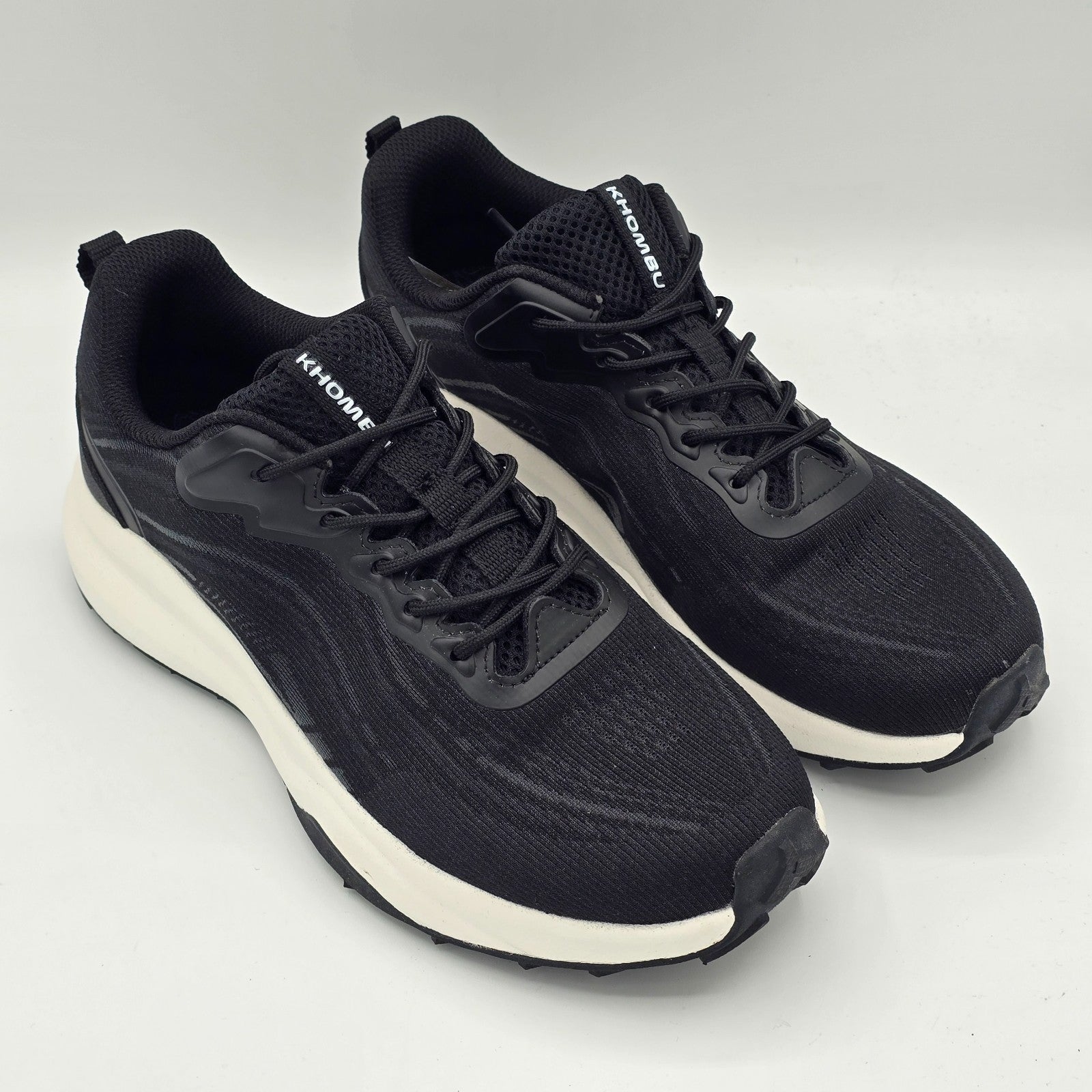 Khombu Patan Sneakers Women's Black Lightweight Athletic Memory Foam Casual Shoe