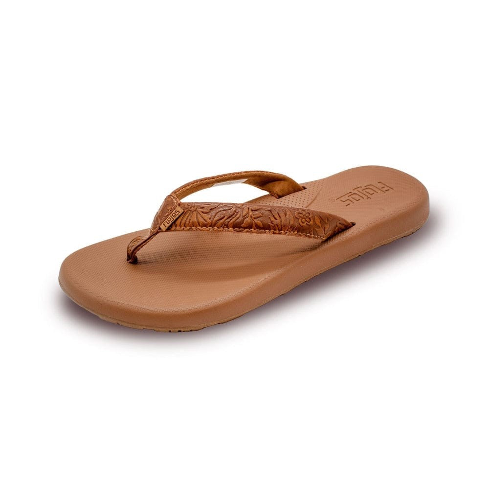 Women's FloJos Rosita Artisan Memory Flip Flop Sandals, pick size Black/Tan