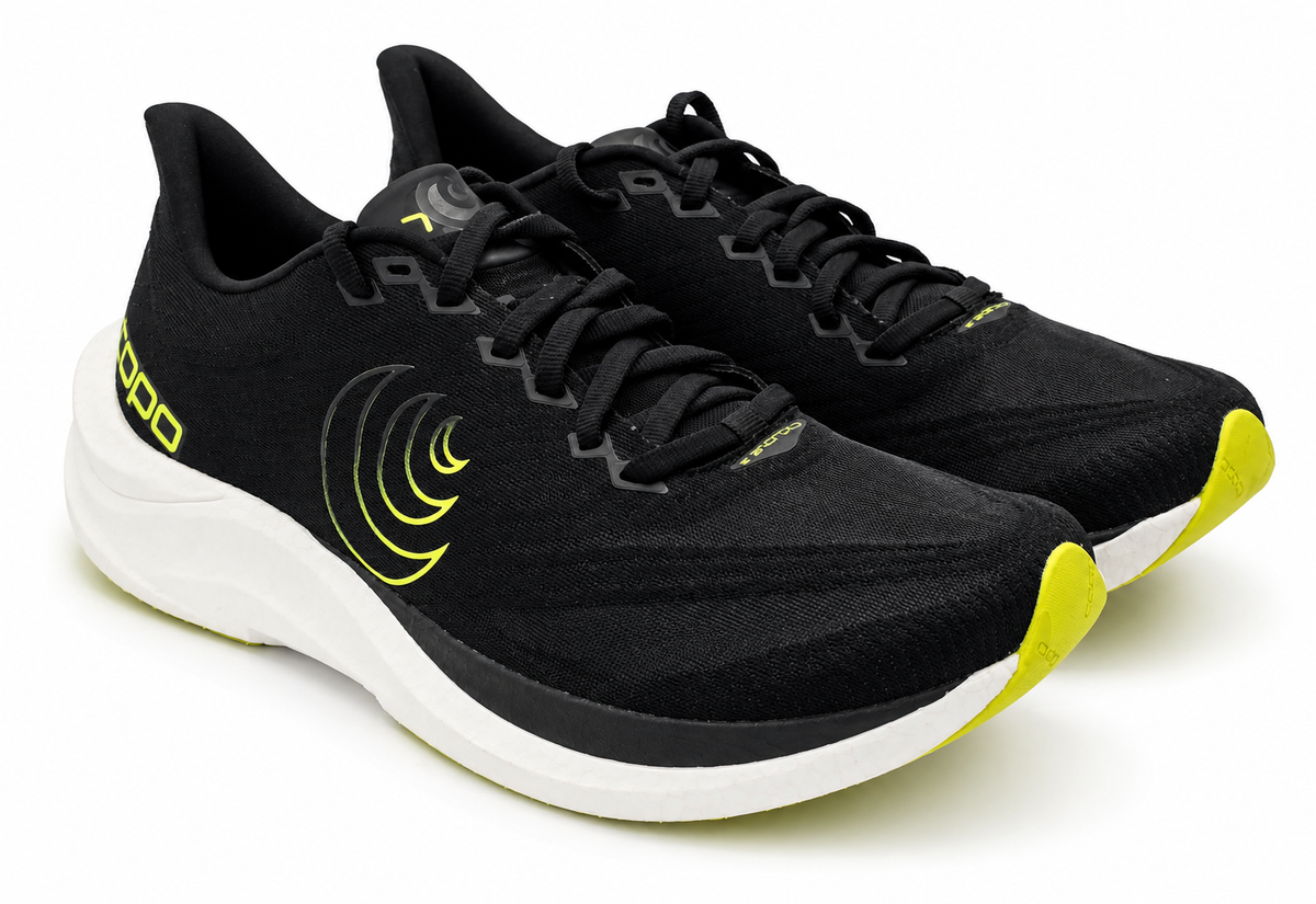 Topo Athletic Cyclone 3 Men's Size 9 Black/Lime Lightweight Road Running Shoes
