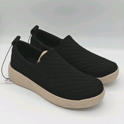 Staheekum Women's Quilted Slip-On Shoes Taupe Comfortable Casual (Black)