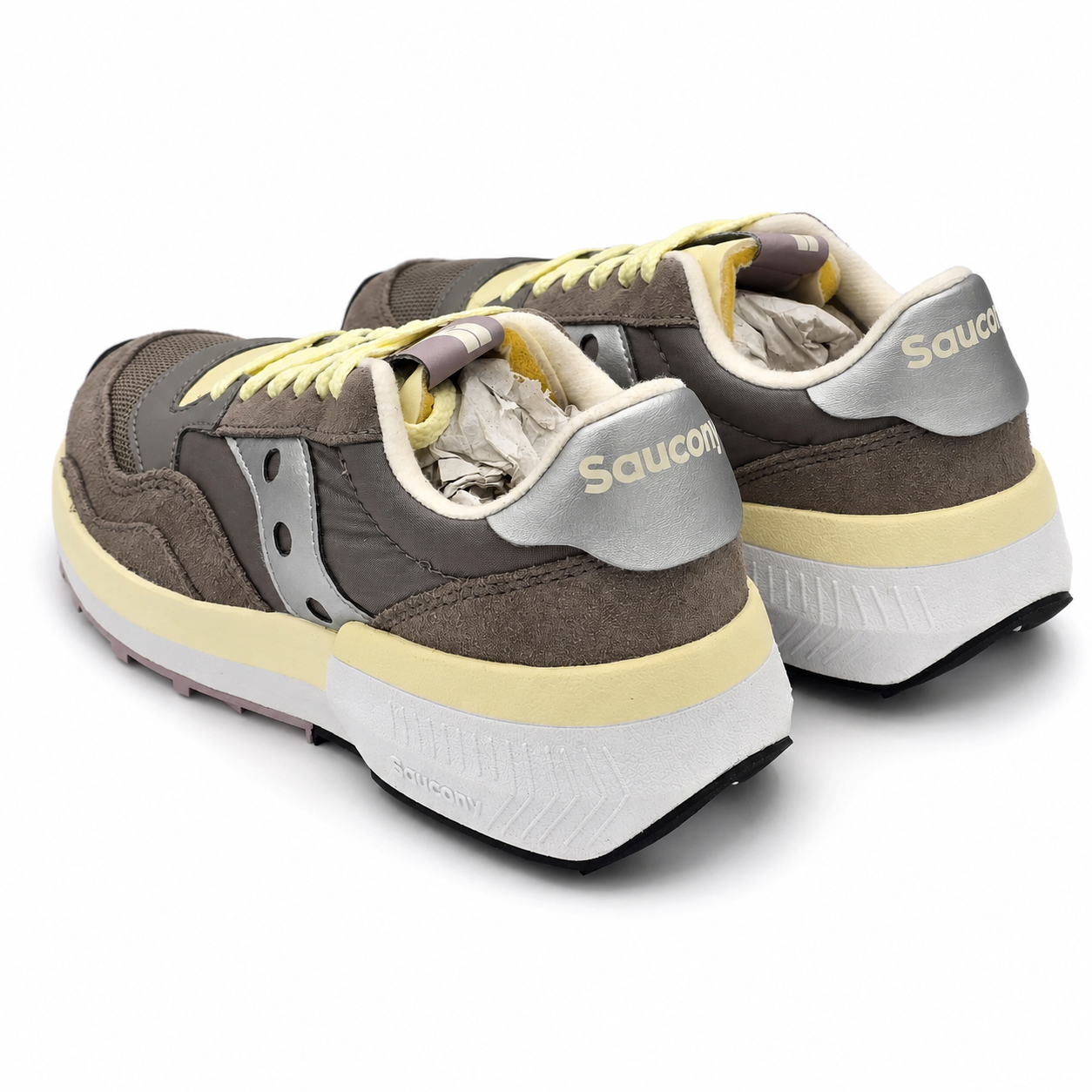 Saucony Jazz NXT Women's 6 Dove Silver Retro Sneakers S60790-28 Suede Mesh