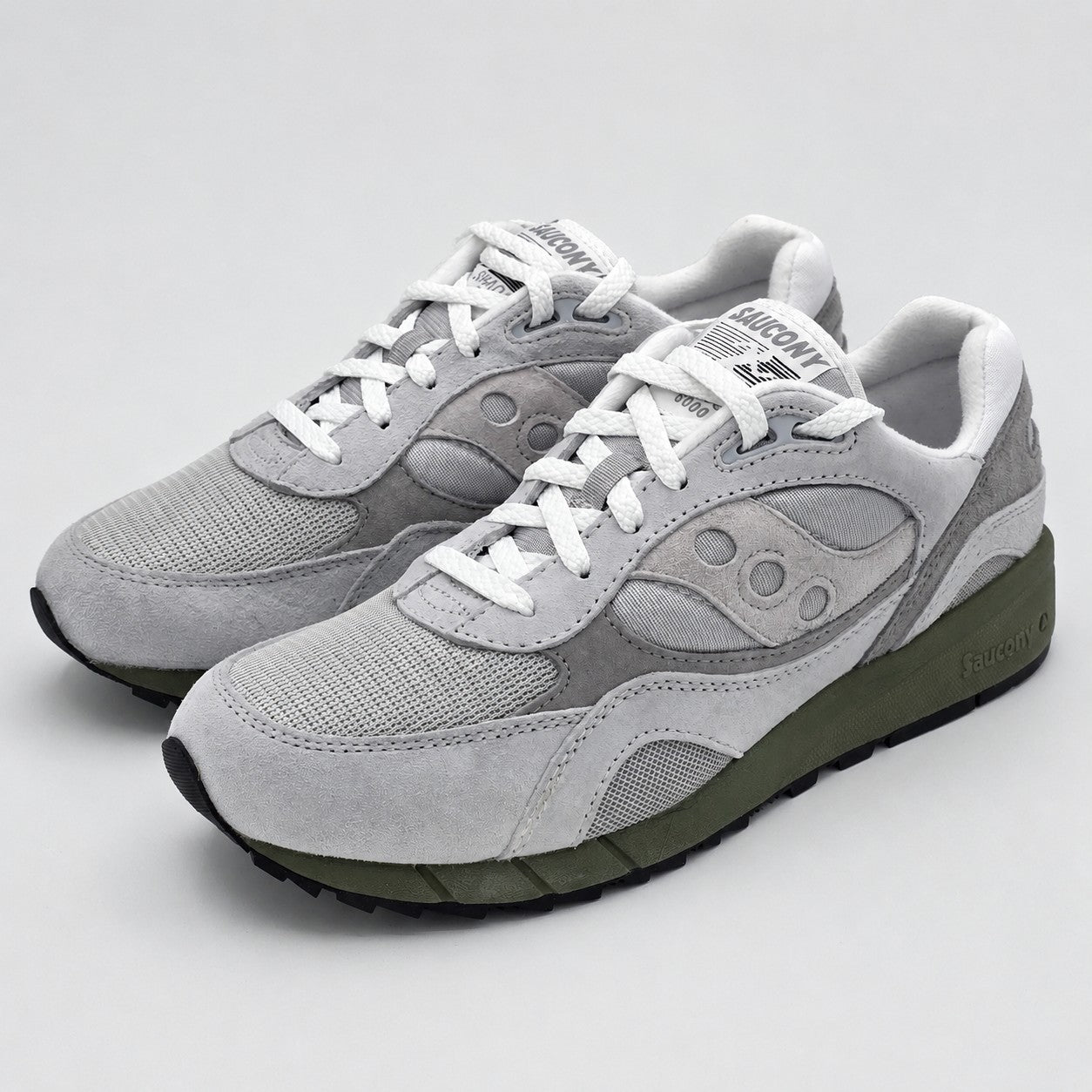 Saucony Shadow 6000 Grey Green Men's 10.5 Women's 12 Suede Sneakers S70441-81