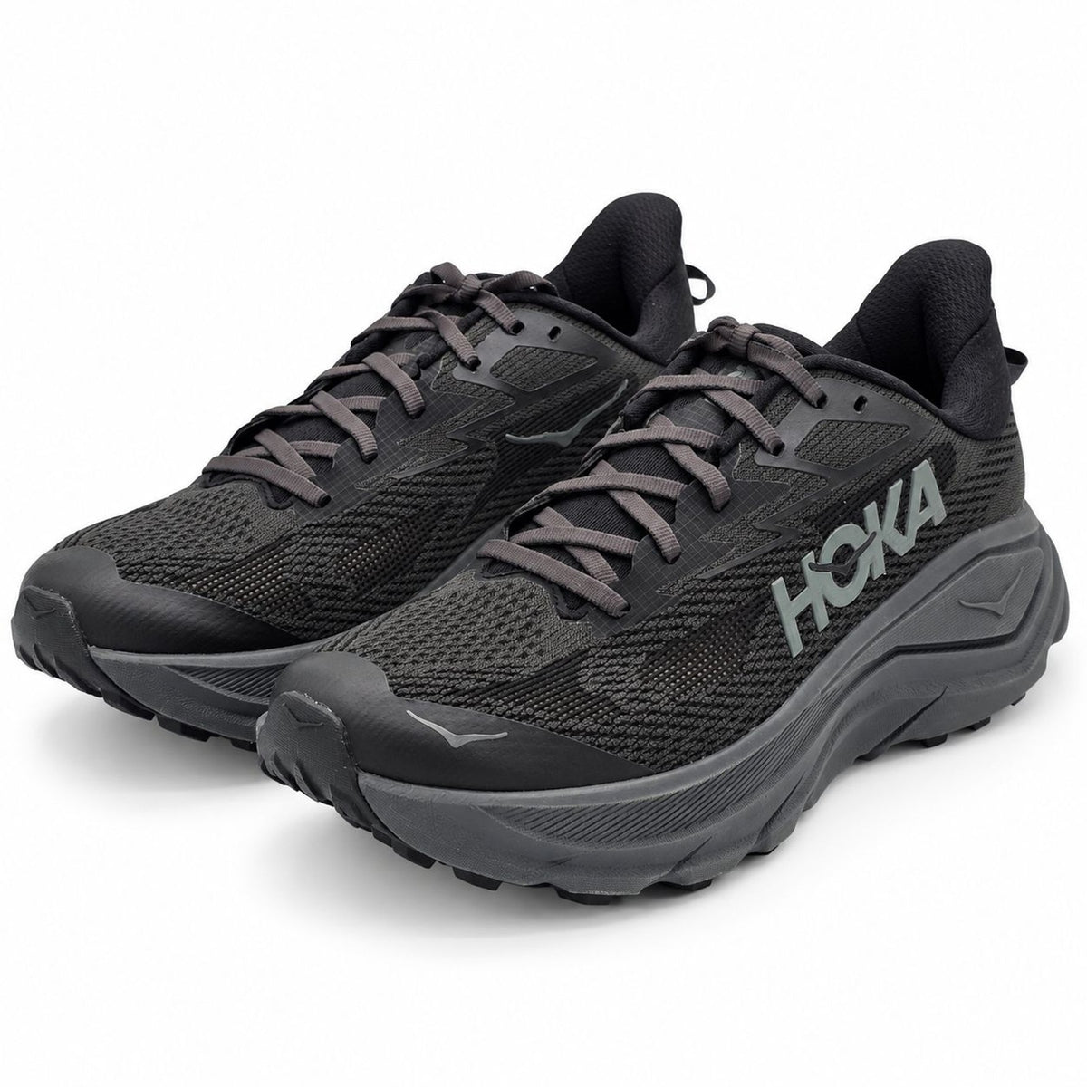 HOKA Challenger 8 Men's 8.5 D Black Outer Orbit Trail Running Shoes 1168716