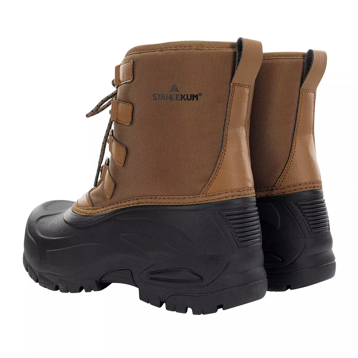 Staheekum Men's Snow Boot Cold Rated -20 Waterproof Shell Outsole Black/Brown