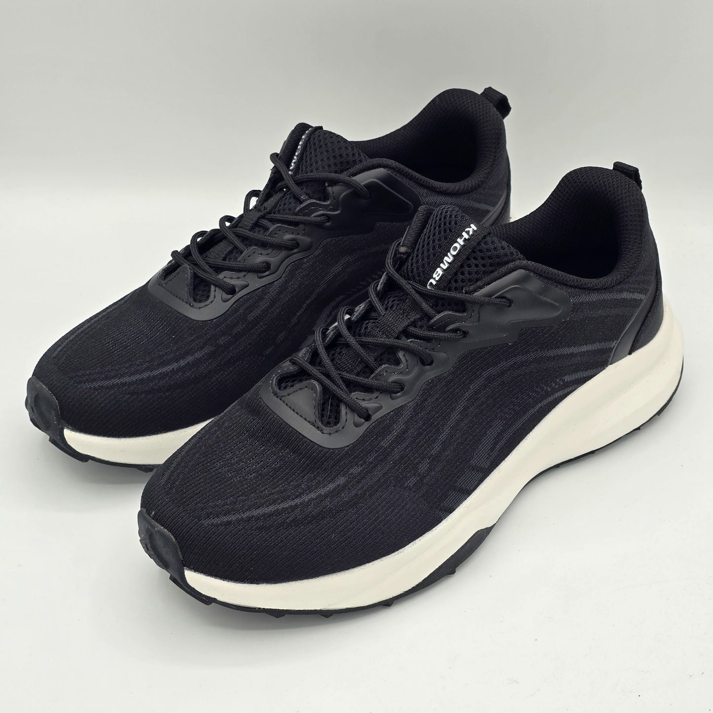 Khombu Patan Sneakers Women's Black Lightweight Athletic Memory Foam Casual Shoe