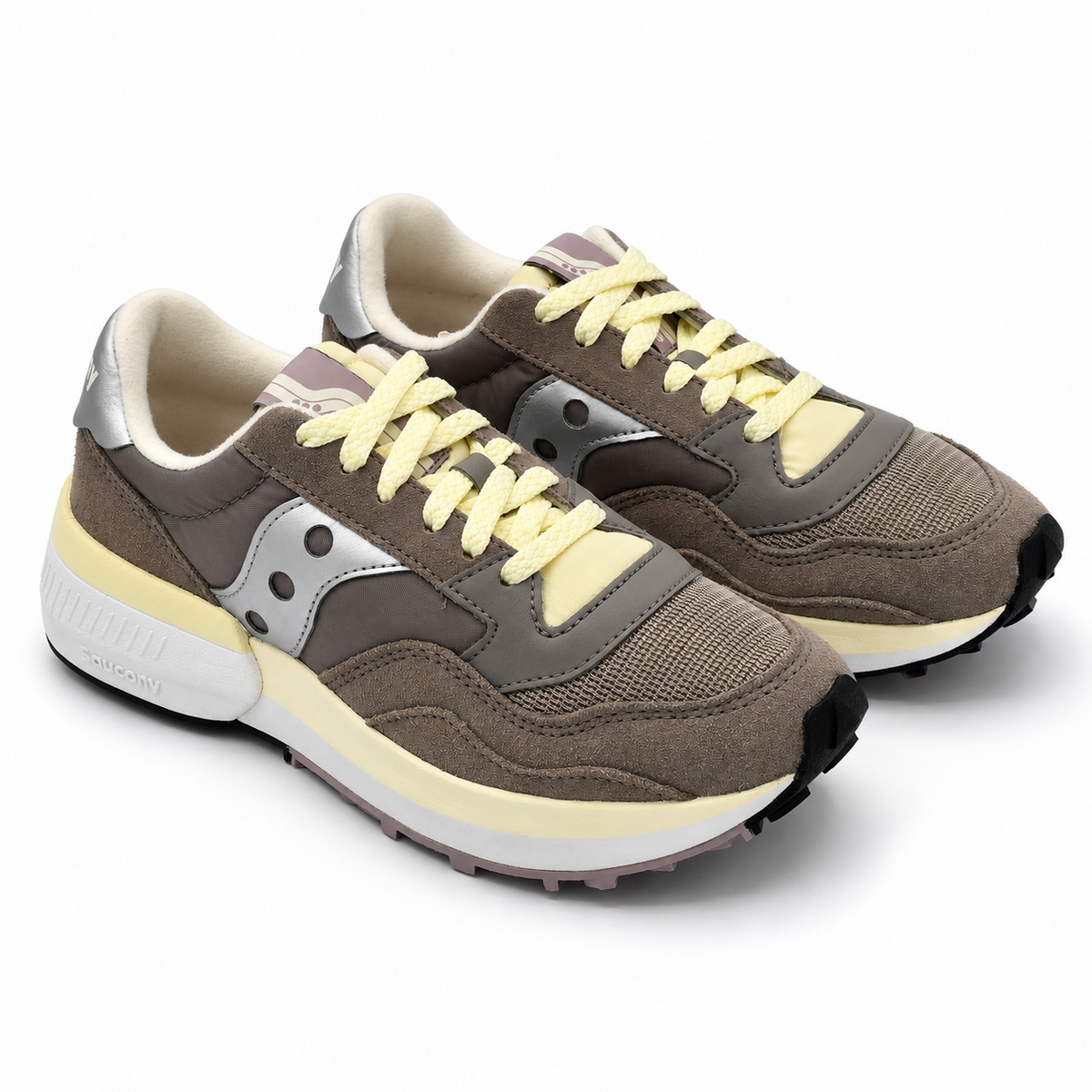 Saucony Jazz NXT Women's 6 Dove Silver Retro Sneakers S60790-28 Suede Mesh