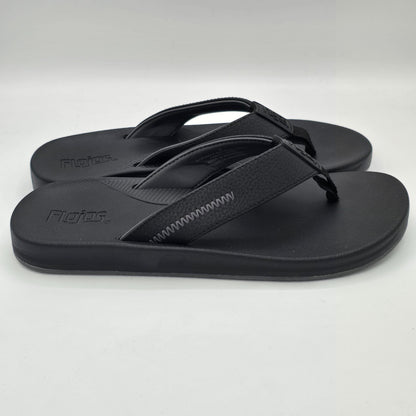 Flojos Flip Flops Men's Water Resistant Memory Foam Sandals Black Pick Size
