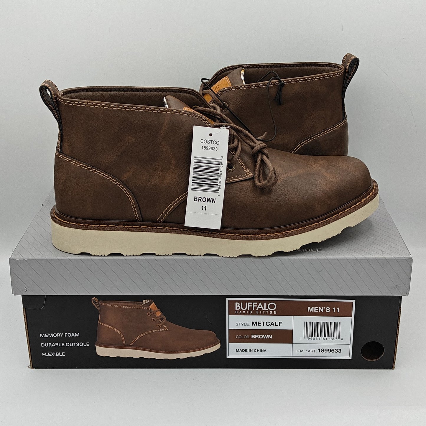 Buffalo David Bitton Metcalf Men's Chukka Boots Casual Lace Up Ankle Style
