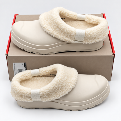 Hunter Play Sherpa Insulated Clogs Womens 9 Cream Rubber Slip On WFF1000RSP