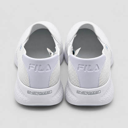 FILA Mallorca Slip On Womens Size 8.5 White Mesh FILASOFT Comfort Sneakers Shoes