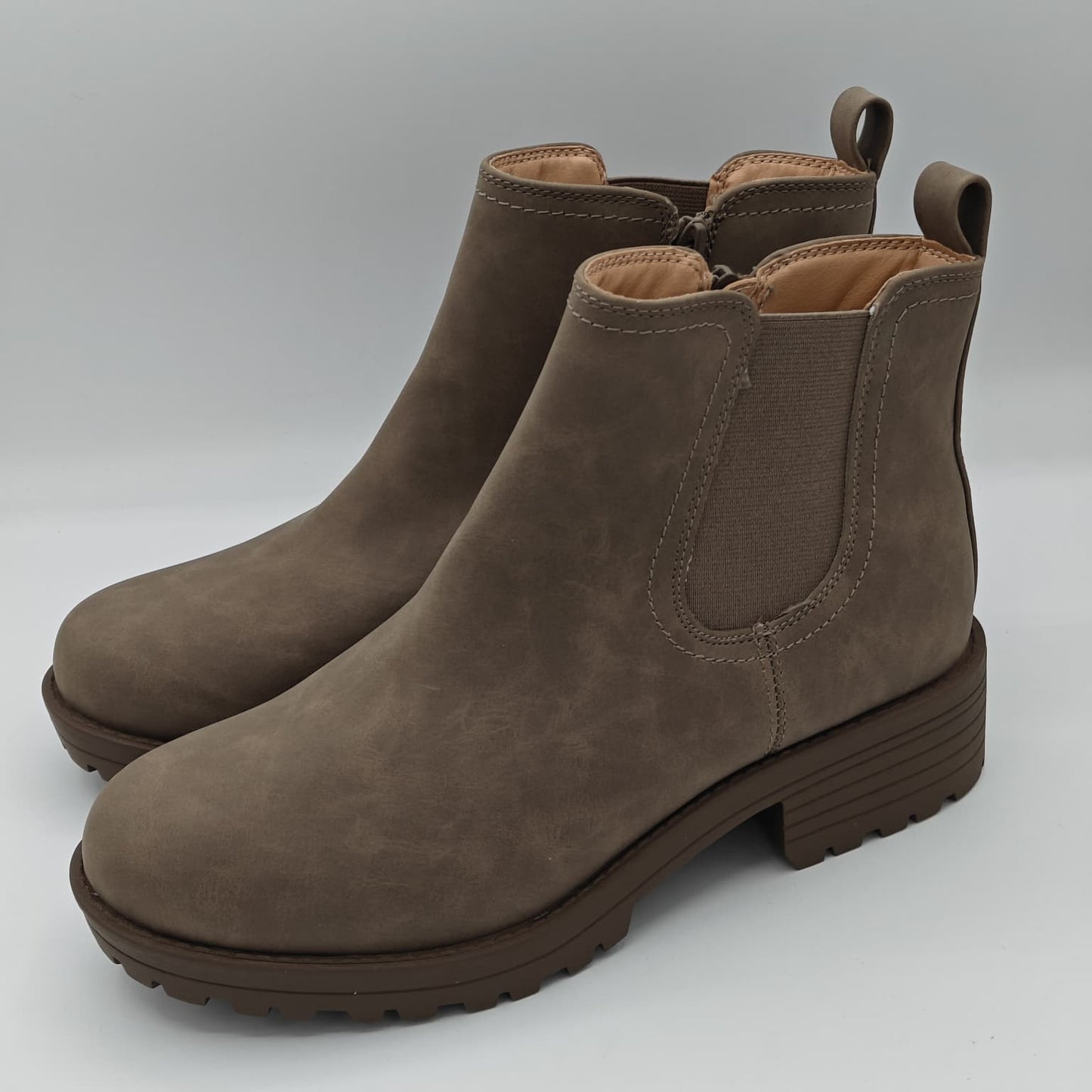 Buffalo David Bitton Anna Boots Women's Brown Pull On Memory Foam Comfort