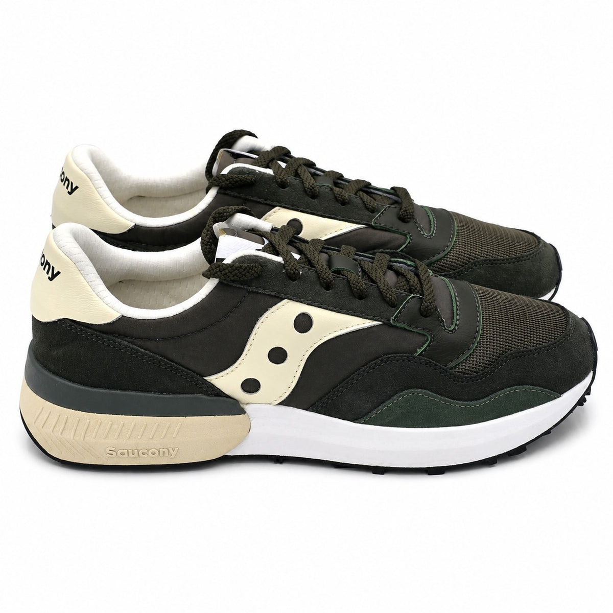 Saucony Jazz NXT Green Cream Sneakers Men's 11 Retro Running Shoes S70790-3