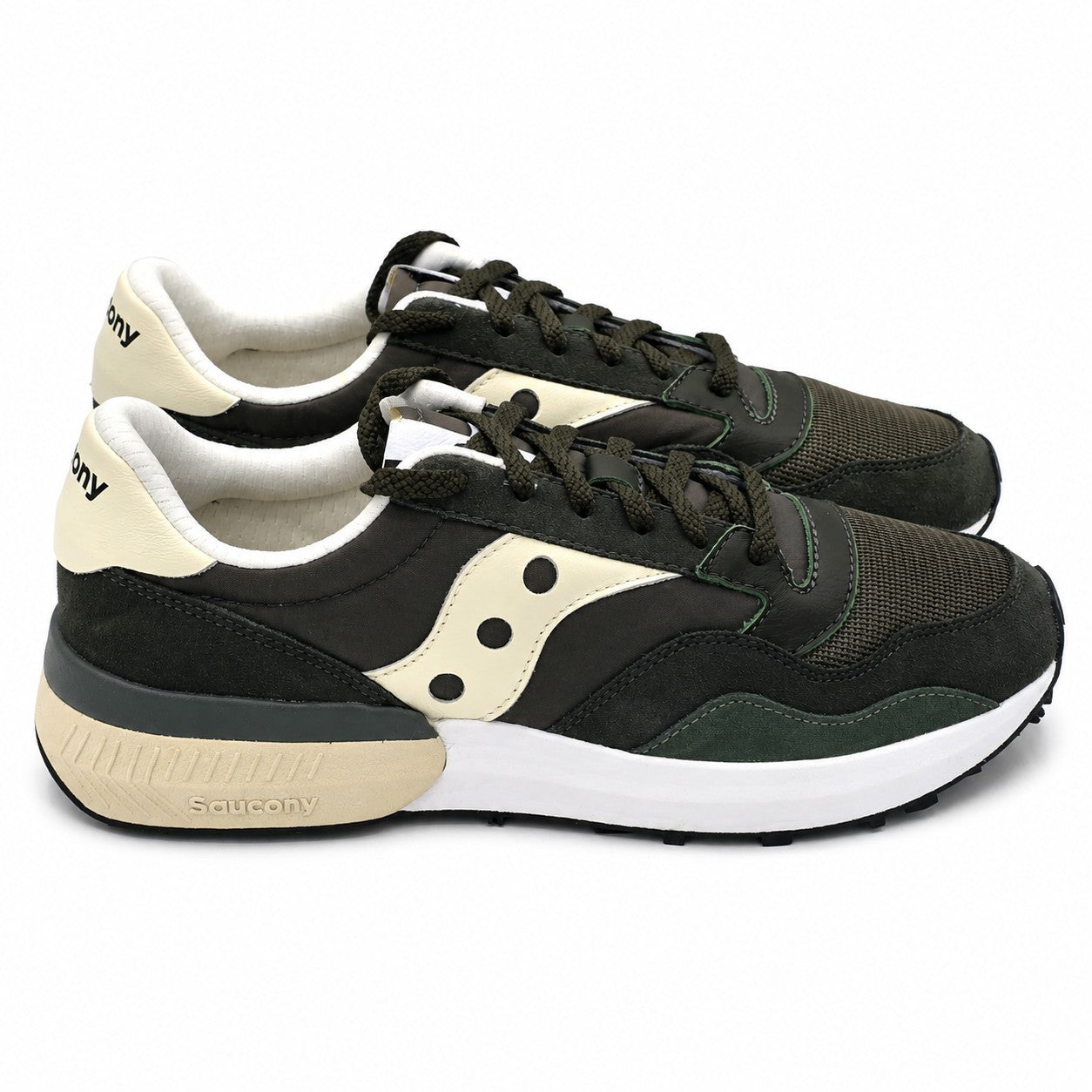Saucony Jazz NXT Green Cream Sneakers Men's 11 Retro Running Shoes S70790-3