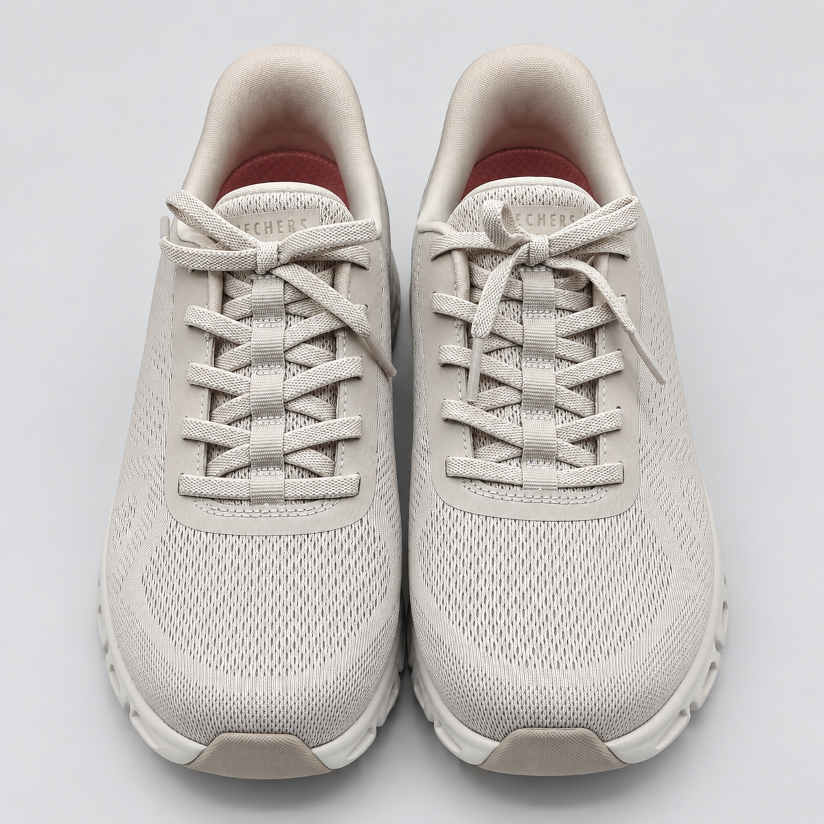 Skechers Swift Fit Womens Tan Hands Free Glide-Step Walking Sneakers Pick Size