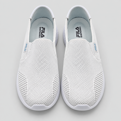 FILA Mallorca Slip On Womens Size 8.5 White Mesh FILASOFT Comfort Sneakers Shoes