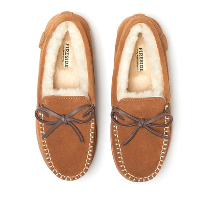 Fireside by Dearfoams Women's Alice Springs Genuine Shearling Slipper  size 9