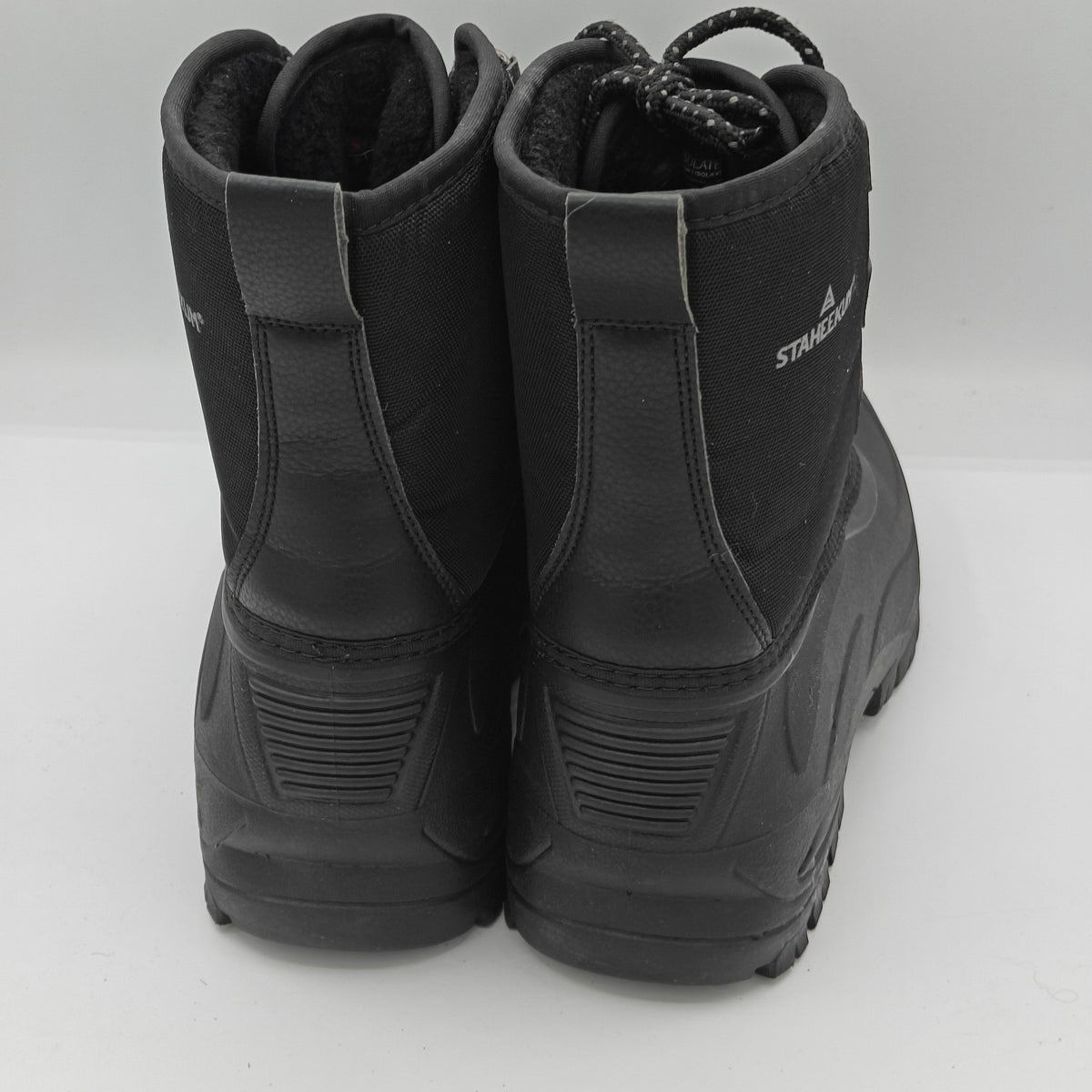 Staheekum Men's "Snow Boot" Rated -20 Degrees Waterproof Rubber Shell (Black)