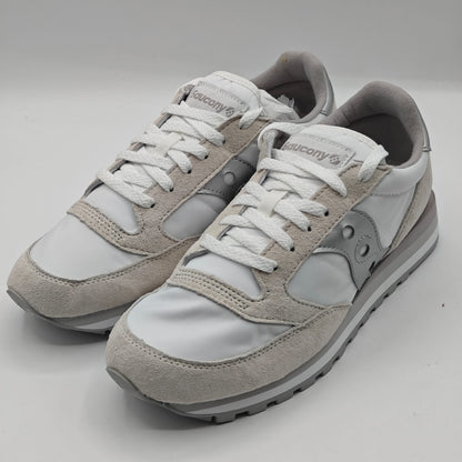 Saucony Jazz Triple S60530-16 White Silver Retro Sneakers Women's Size 9.5